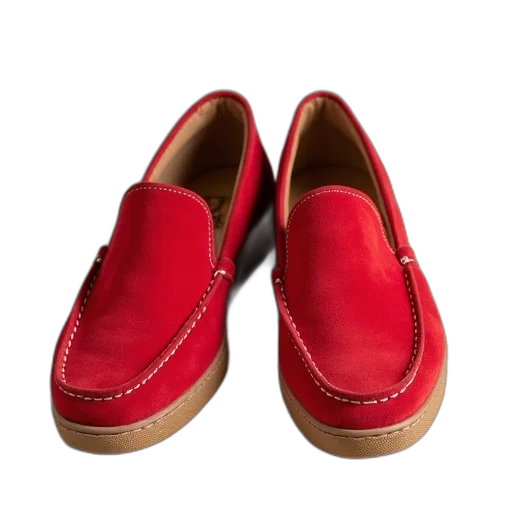 shoes, 3d render, red, classic transparent PNG cut-out