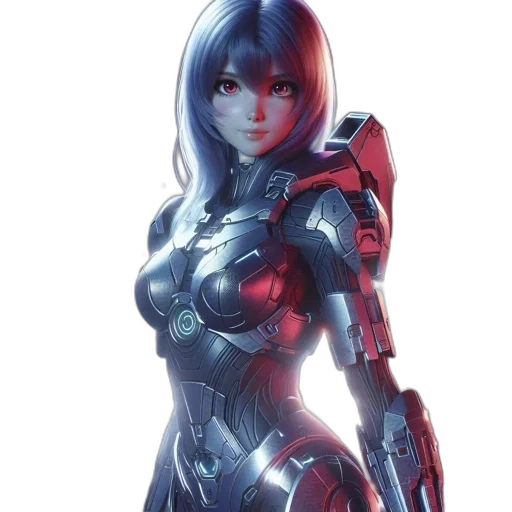 robot, weapon, concept art, comic book art transparent PNG cut-out