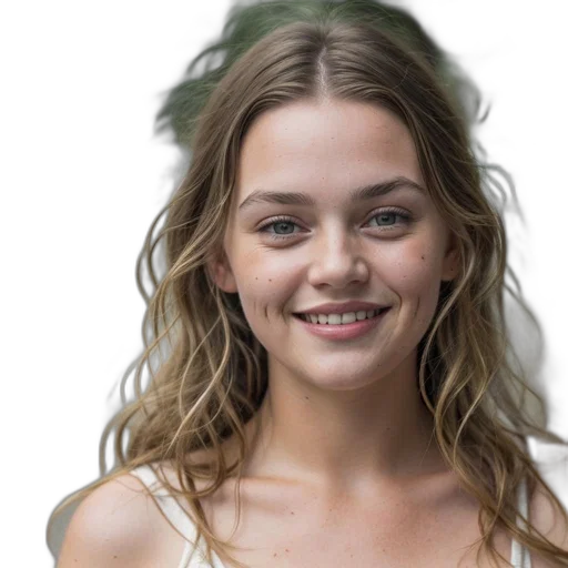 face, hair, crown, jewelry transparent PNG cut-out