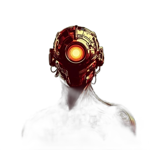 robot, mask, face, creature transparent PNG cut-out