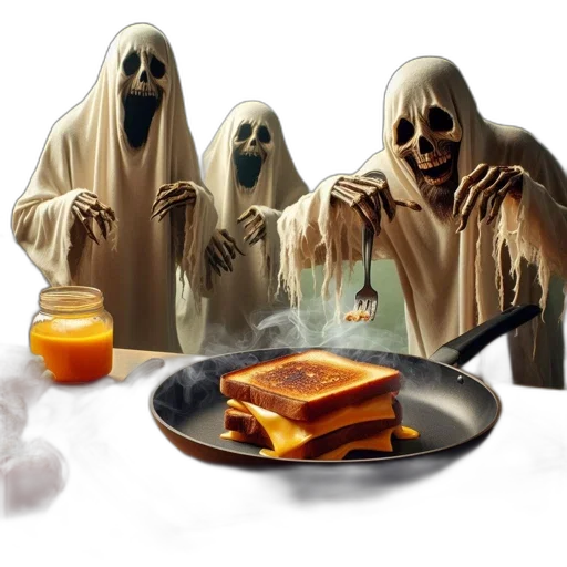 food, mask, concept art, 3d render transparent PNG cut-out