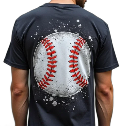 outer space, shirt, baseball, design transparent PNG cut-out