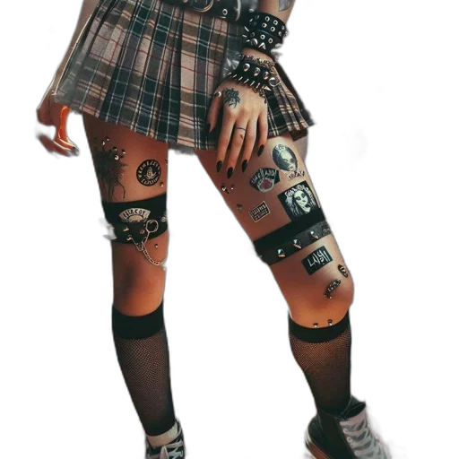 dress, jacket, robot, cyberpunk transparent PNG cut-out