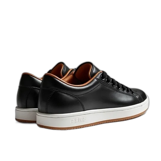 shoes, black, sneaker, white transparent PNG cut-out