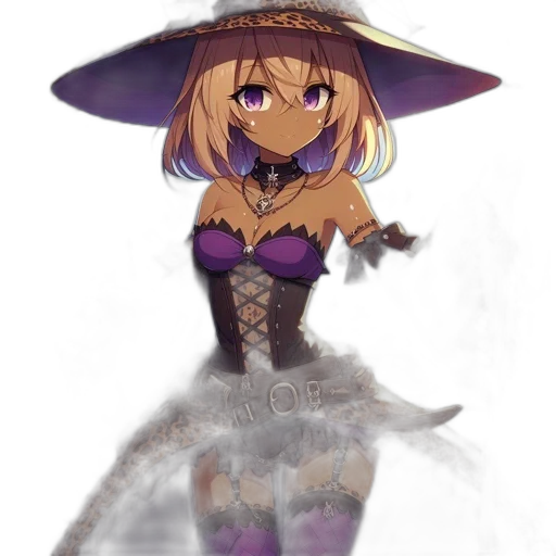 dress, hat, staff, mask transparent PNG cut-out