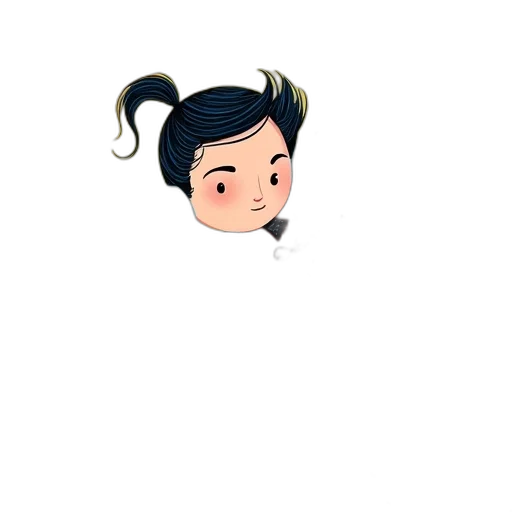 hair, staff, face, cartoon transparent PNG cut-out