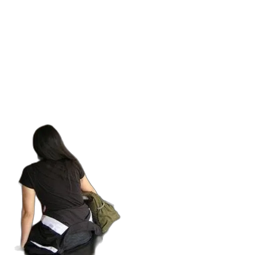 jacket, staff, dress, weapon transparent PNG cut-out