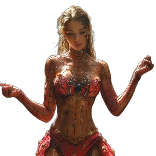 dress, robot, concept art, comic book art transparent PNG cut-out