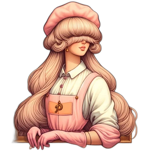 hat, hair, staff, crown transparent PNG cut-out