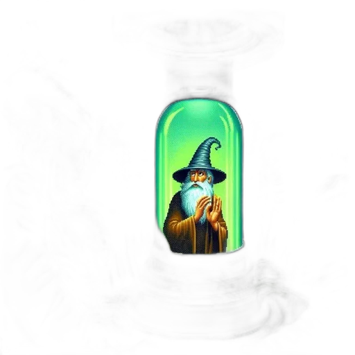 bottle, staff, hat, mask transparent PNG cut-out