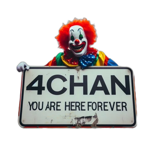 animal, 3d render, clown, stands transparent PNG cut-out