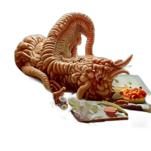 food, dragon, creature, animal transparent PNG cut-out