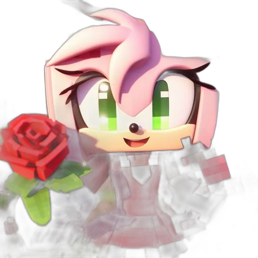 flower, robot, creature, 3d render transparent PNG cut-out