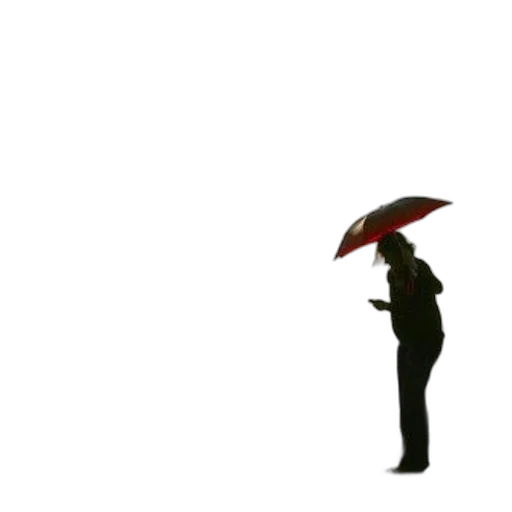 umbrella, staff, jacket, hat transparent PNG cut-out