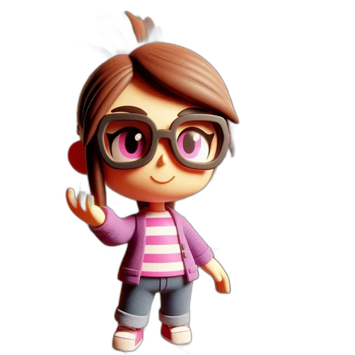 staff, jacket, 3d render, cartoon transparent PNG cut-out