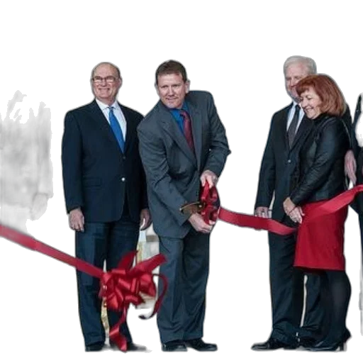 staff, group, people, stands transparent PNG cut-out