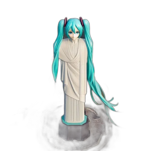 dress, sword, staff, 3d render transparent PNG cut-out