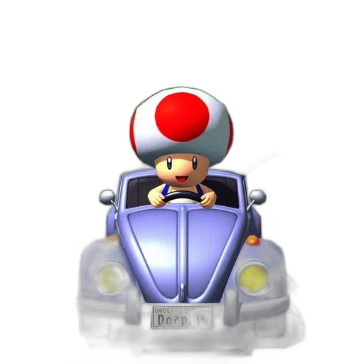car, robot, hat, 3d render transparent PNG cut-out