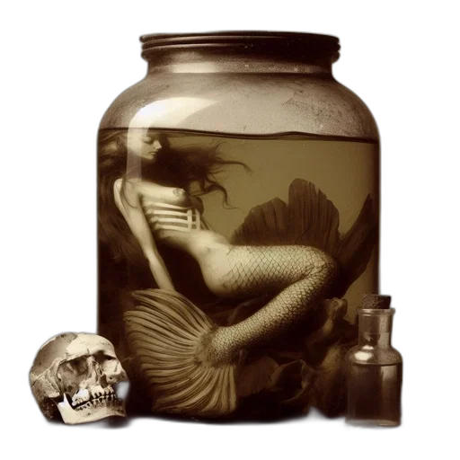 bottle, creature, jewelry, concept art transparent PNG cut-out