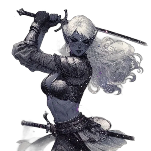 sword, staff, weapon, fantasy art transparent PNG cut-out