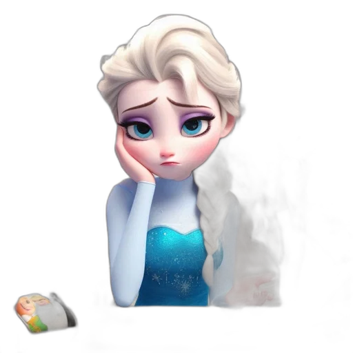 dress, face, staff, jewelry transparent PNG cut-out
