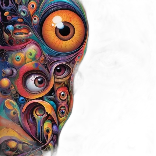 mask, face, robot, creature transparent PNG cut-out