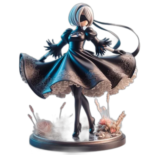 concept art, fantasy art, monochrome, dark transparent PNG cut-out