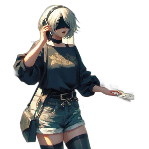 jacket, dress, staff, weapon transparent PNG cut-out