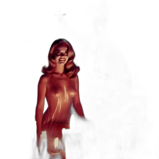 dress, creature, staff, face transparent PNG cut-out