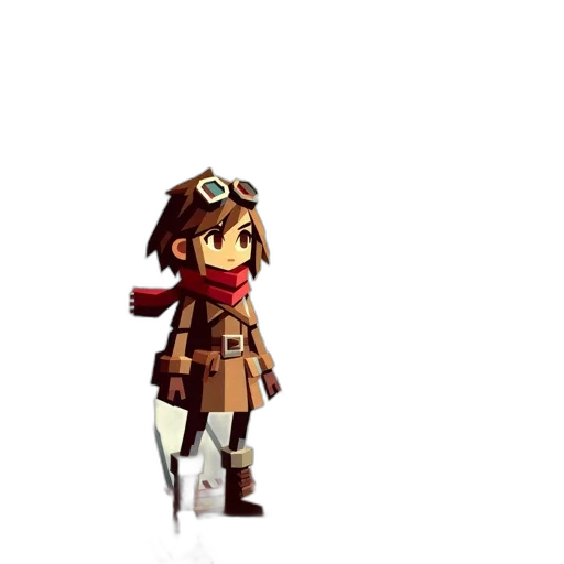 staff, weapon, hat, robot transparent PNG cut-out