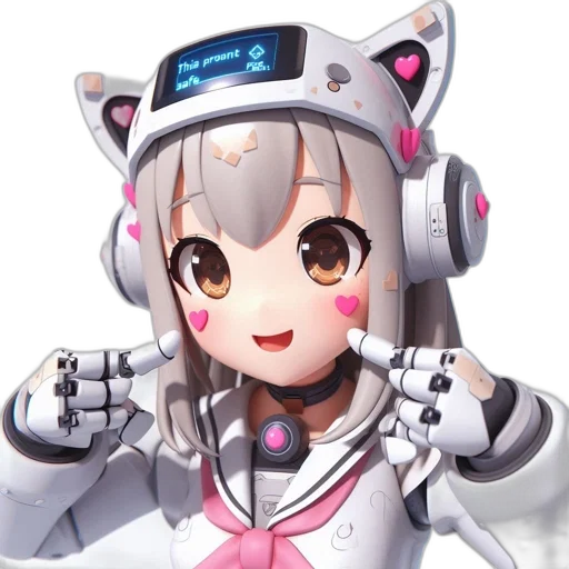 robot, creature, weapon, face transparent PNG cut-out