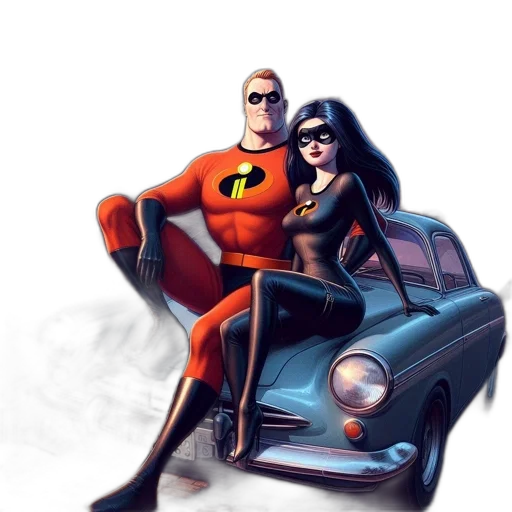 car, comic book art, concept art, cartoon transparent PNG cut-out