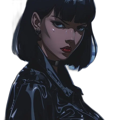 jacket, face, dress, creature transparent PNG cut-out