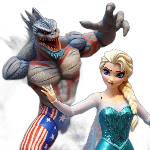 concept art, comic book art, 3d render, fantasy art transparent PNG cut-out