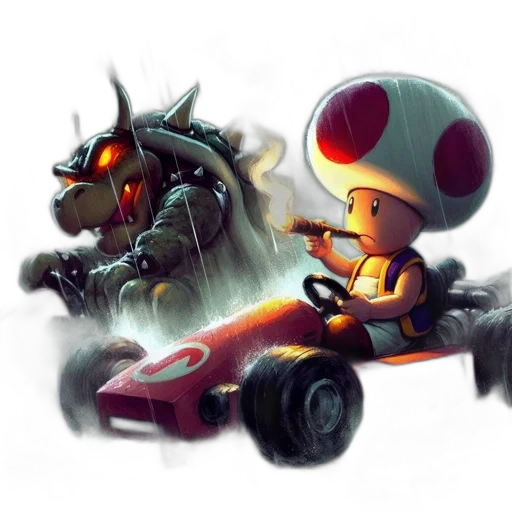 car, concept art, fantasy art, pixel art transparent PNG cut-out