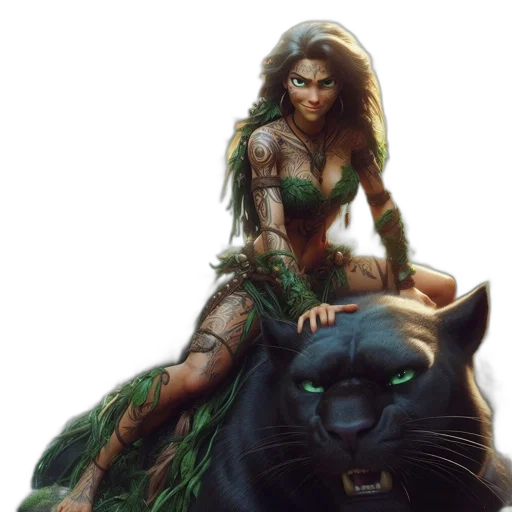 fantasy art, comic book art, concept art, pixel art transparent PNG cut-out