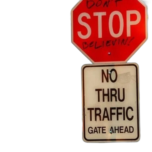 stop, sign, words, don transparent PNG cut-out
