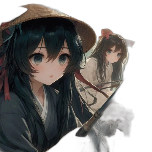hat, umbrella, mask, dragon transparent PNG cut-out