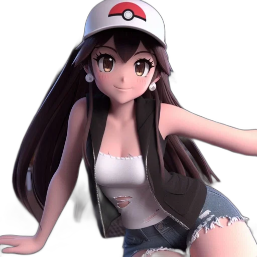 hat, dress, staff, 3d render transparent PNG cut-out