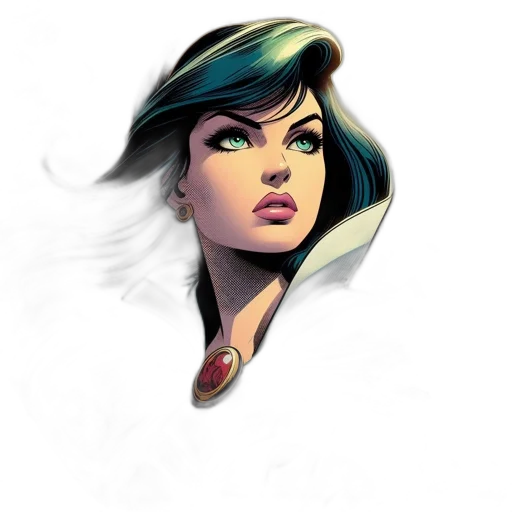 face, comic book art, fantasy art, concept art transparent PNG cut-out