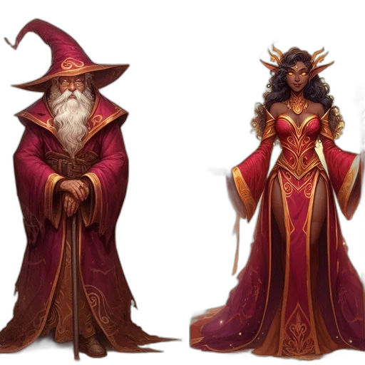 fantasy art, concept art, red, dark transparent PNG cut-out