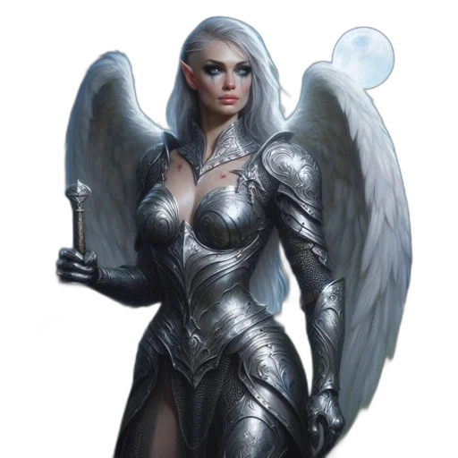 fantasy art, concept art, comic book art, photorealistic transparent PNG cut-out