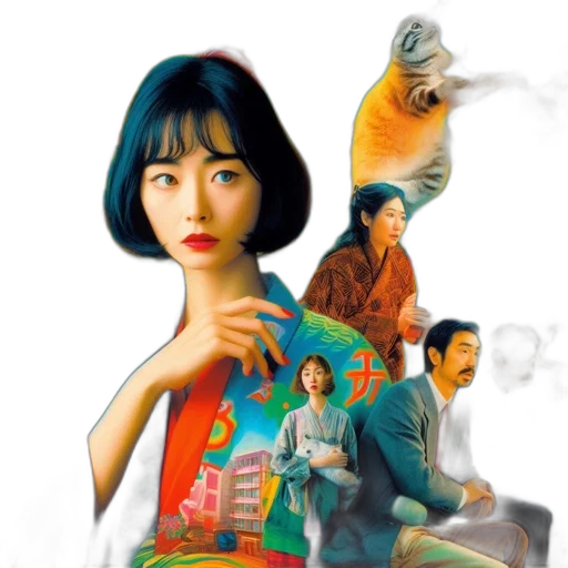 photorealistic, oil painting, concept art, anime transparent PNG cut-out