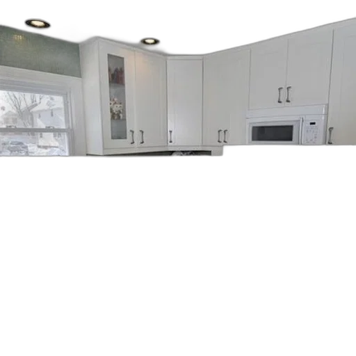 3d render, modern, kitchen, white transparent PNG cut-out