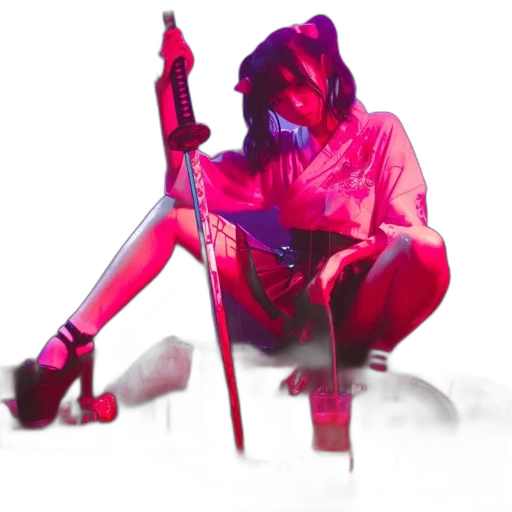 jacket, weapon, sword, staff transparent PNG cut-out