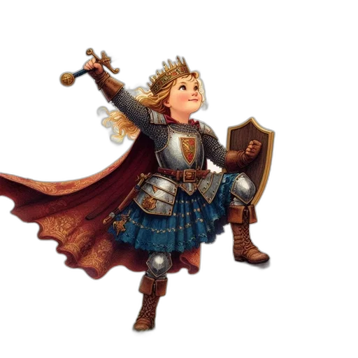 crown, staff, sword, fantasy art transparent PNG cut-out