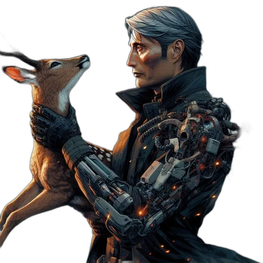 animal, creature, robot, concept art transparent PNG cut-out