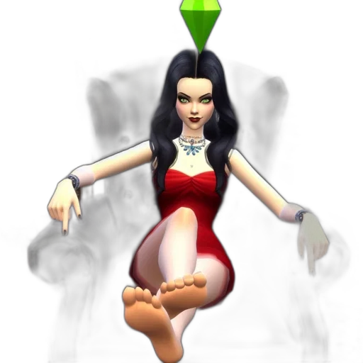 dress, staff, creature, concept art transparent PNG cut-out