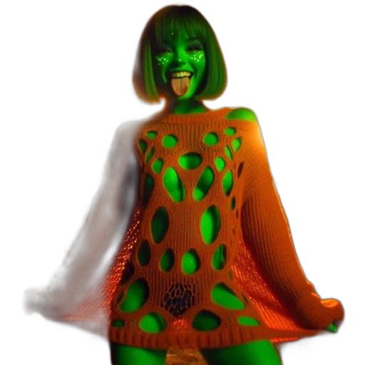 dress, creature, robot, 3d render transparent PNG cut-out