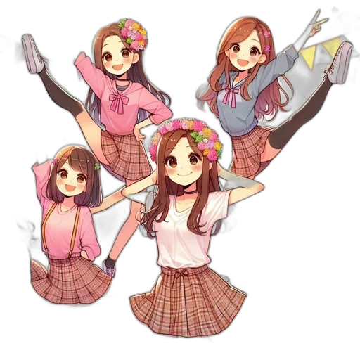 staff, anime, pixel art, cartoon transparent PNG cut-out